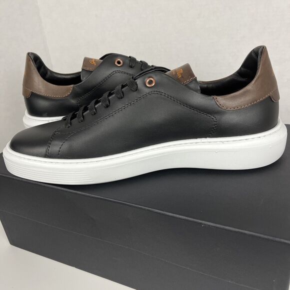 GoodMan Mens Sneakers 10 Legend London Black Italy Leather Shoes Good Man - Picture 9 of 12